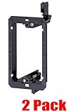 iMBAPrice&reg; Single Gang (1-Gang) Low Voltage Mounting Bracket - Black (Pack of 2)
