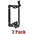 iMBAPrice&reg; Single Gang (1-Gang) Low Voltage Mounting Bracket - Black (Pack of 2)