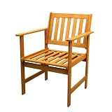 Balau Wood Patio Arm Chair (Set of Two)