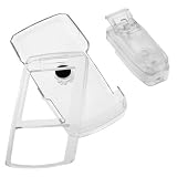 Samsung SGH-A737 A737 Cell Phone Accessory Bundle - Transparent Clear Crystal Snap On Case With Belt Clip + Rapid Car Charger + Home Travel Charger