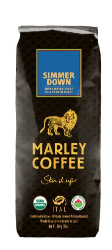 Marley Coffee Simmer Down, Decaf, 12-Ounce Bags
