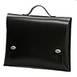 Rozan Leather Briefcase B4 Black