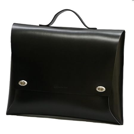 Rozan Leather Briefcase B4 Black