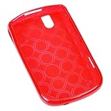 GTMax Durable Protective Gel Skin Cover Case - Red Circle for RIM Blackberr ....
