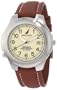 Nautica Men's N07501 Leather Round Analog Indiglo Watch