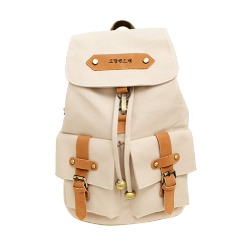 Korea Vintage Canvas Backpack Girl Women Shoulder School Satchel Bag Rucksack