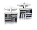 Grey/Black Fashion Cufflinks 9270