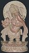 Lord Ganesha Fluting Hindu God Stone Statue From India 6"