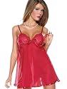 SeXy Sheer Red Babydoll Thong Pantie Lace Set