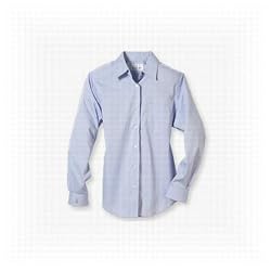 Bill Blass Ladies Wrinkle-free Teflon Long Sleeve Pinpoint Shirt
