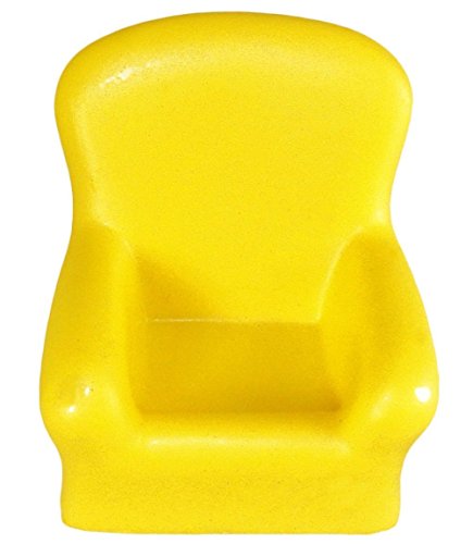 Big Yellow Chair Shaped Stress Relief Toy, Squeezable Foam.
