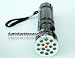 Mini 15-LED Flashlight Torch & Laser Pointer