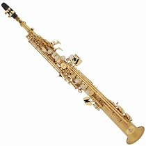 Cecilio Gold Plated Sandblast Soprano Saxophone w/ Case and Accessories