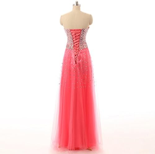 Favebirdal 2015 Women's Long Sequins Prom Formal Evening Dress SD085CR-US8