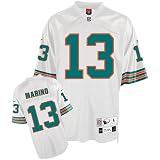 Reebok Miami Dolphins Dan Marino Youth Premier White Jersey Large