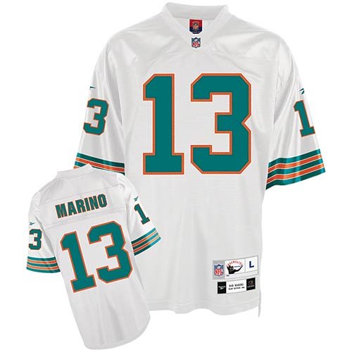 Reebok Miami Dolphins Dan Marino Youth Premier White Jersey Extra Large