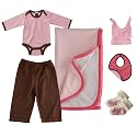 6-piece Pink and Brown Bodysuit Bundle