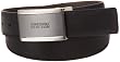 Kenneth Cole Reaction Mens Glove Grain Reversible Dress Belt With Brushed Nickel Plaque Buckle