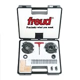 Freud RS2000 Insert Knife Rail And Stile Shaper Cutter Set, 1-1/4 Bore