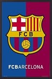Football Poster et Cadre (Alu) - FC Barcelone, Logo (91 x 61cm)