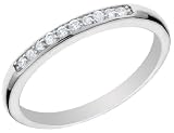Stackable Diamond Ring 1/10 Carat (ctw) in 14K White Gold