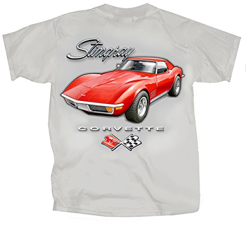 Gildan Men's Corvette Stingray and C3 Logo T-Shirt