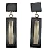 Designer handcrafted oxidized sterling silver drop earrings