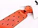 Scott Allan Burnt Orange Tie | Fleur De Lis Ties for Men | Corbatas Para Hombres Elegantes | Copper tie Neckties Rust