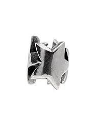 SilveRado(tm) MS228 Sterling Silver Three Stars Bead / Charm