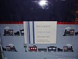 Hillcrest Fine Linens Chain of Trains Twin Sheet Set Blue