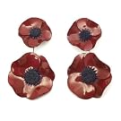 Long Anemone Earrings by Cilea (Red)