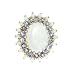 18ct Yellow Gold Ladies Opal and Tanzanite Cluster Ring - Free Delivery - Finger Sizes L to Z Available