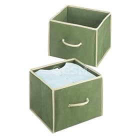 <b>2 DRAWERS FOR HANGING ACCESSORY SHELVES - SAGE GREEN</b>