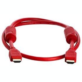 3FT 28AWG High Speed HDMI Cable w/Ferrite Cores - Red