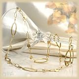 14K 24-inch Large/Small Oval Link Necklace