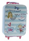 Charlie and & Lola - New Design! Sweet Pea Boxed Wheeled Bag with Pink Retractable Handle / Trolley Bag