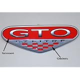 2004-2006 GTO Fender Emblem Inlay Background & Checkers - REFLECTIVE RED by Reflective Concepts
