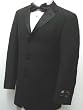 New Mens Super 150's Three Button Single Breasted Black Tuxedo Suit