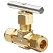 Parker V Series Brass Needle Valve, Inline, Hand Wheel, Blunt Stem, A-Lok Compression Fitting