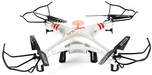 Waterproof RC Quadcopter,GEEKTOYS 2.4G 4CH 6-Axis Gyro RC Drone, Headless Mode, 3D Flip Flying, One Key to Return by Geek Toys