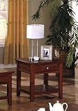 Square End Table With Drawer