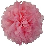Tissue Pom Pom Paper Flower Ball 10inch Baby Pink -Just Artifacts Brand