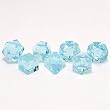 GameScience: Polyhedral 7-Die Set - Translucent / Gem Un-Inked Precision Edge Dice - Aquamarine (Laser Blue)