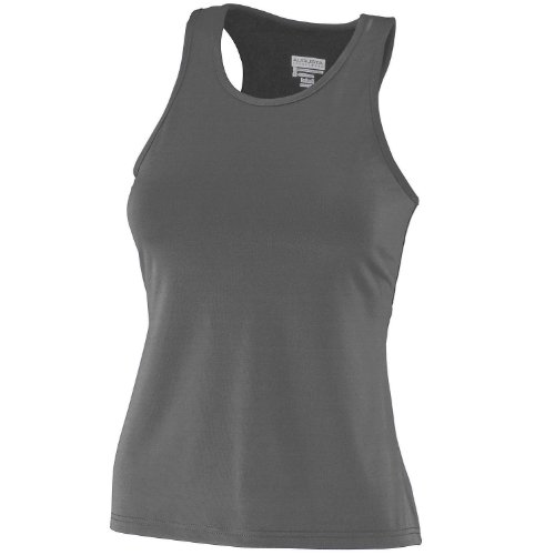 Augusta Sportswear Girl's Solid Racerback Sleeveless Tank Top. 1203