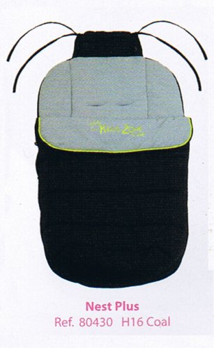Childrens Toyshop  Toys : Jané (Jane) Nest Plus Pushchair Footmuff in Coal (Black)