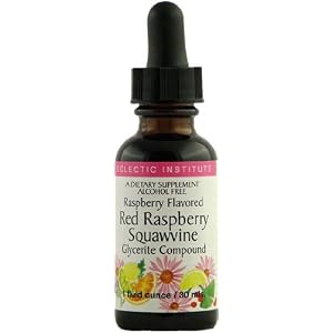Red Raspberry-Squawvine Raspberry Flavor No Alcohol Glycerite – 2 oz. – Liquid