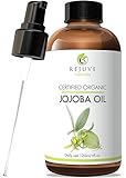 RejuveNaturals Certified Organic Jojoba Oil, 4 oz