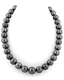 11-14mm Black Tahitian Pearl Necklace - AAAA Quality