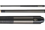 McDermott Classic Pewter Pool Cue with Solid Black Irish Linen Wrap (MG-26)