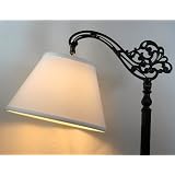 Off White Linen Uno Lamp Shade for Down Bridge Lamp